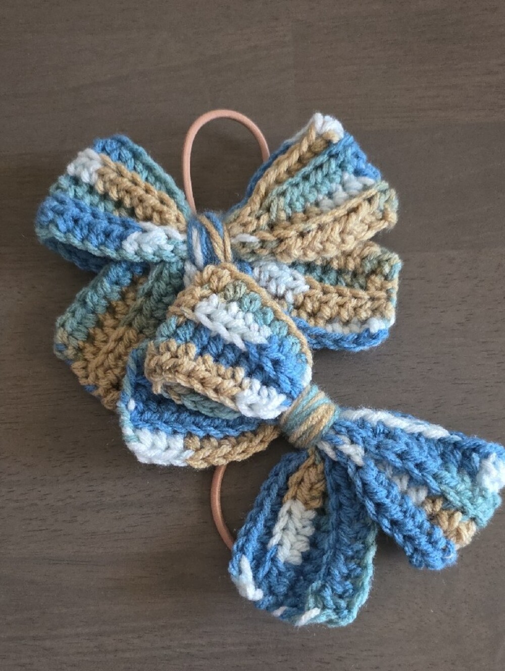 Handmade Crochet Bow Hair Tie Set - Picture 9 of 16
